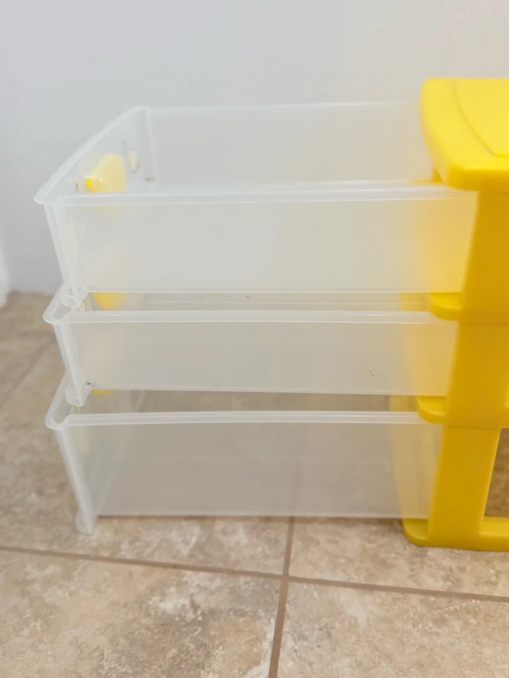 Large Sanrio Pompompurin Plastic Chest box  organizer drawers 2000 Vintage